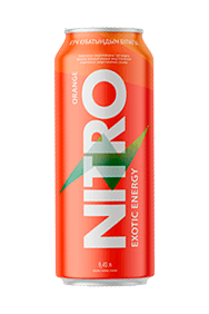 Энергетический напиток Nitro апельсин, ж/б, 0,45 л