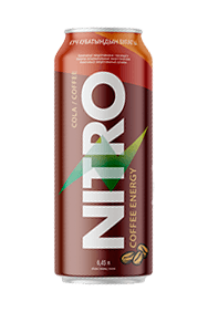 Энергетический напиток Nitro кола/кофе, ж/б, 0,45 л